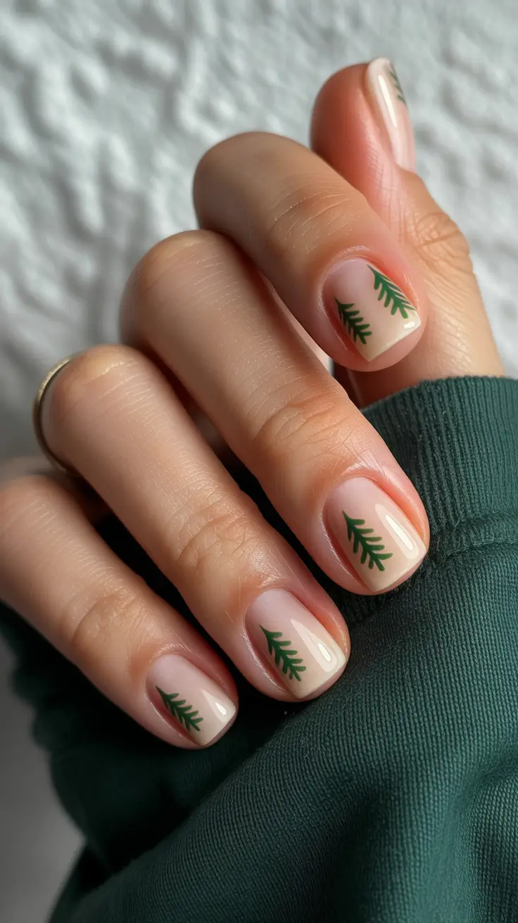 طراحی ناخن ژلی کوتاه برای زمستان 2025-2026 💅