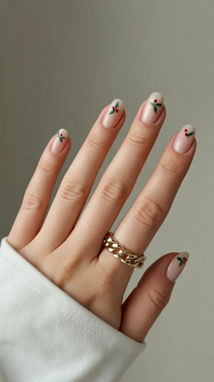 طراحی ناخن ژلی کوتاه برای زمستان 2025-2026 💅