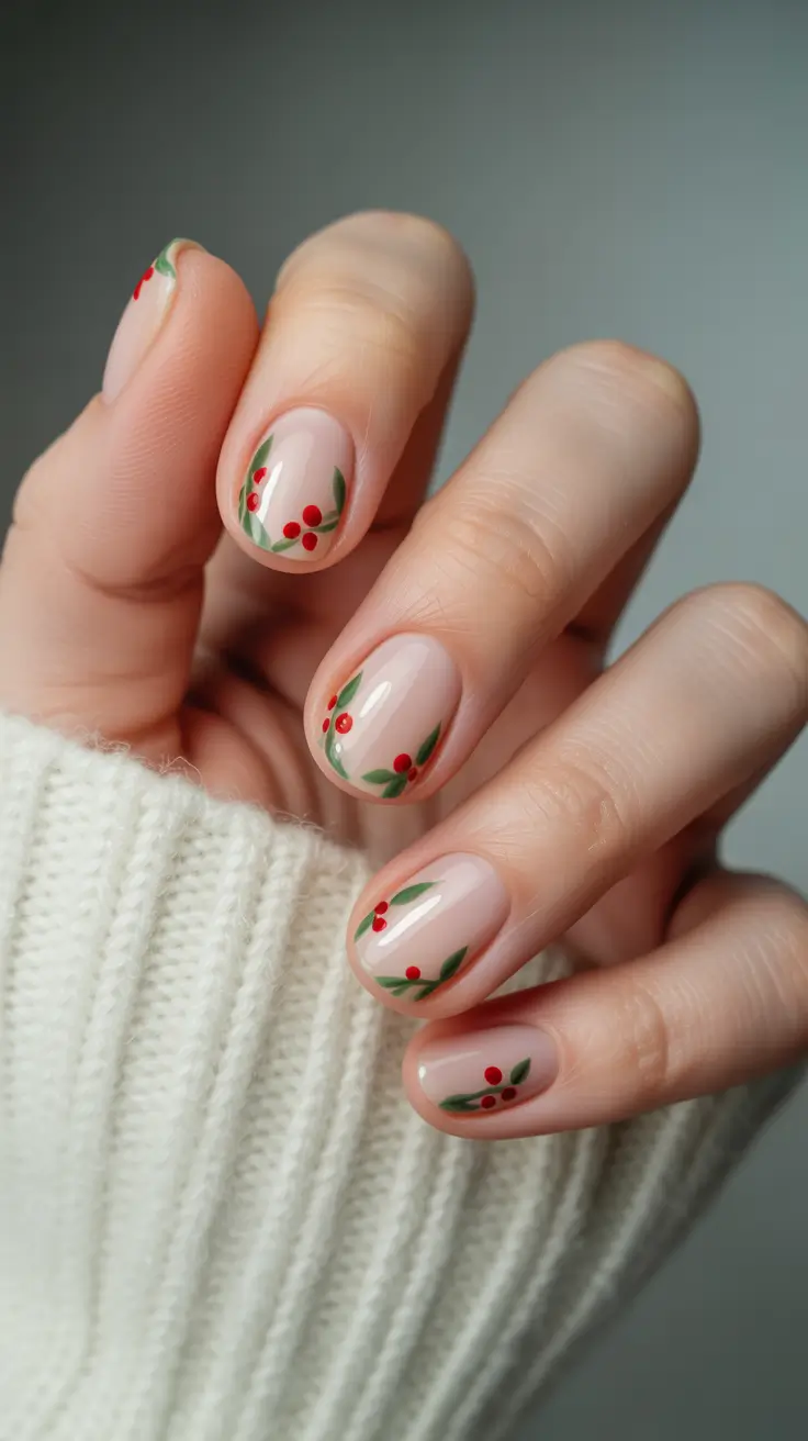 طراحی ناخن ژلی کوتاه برای زمستان 2025-2026 💅