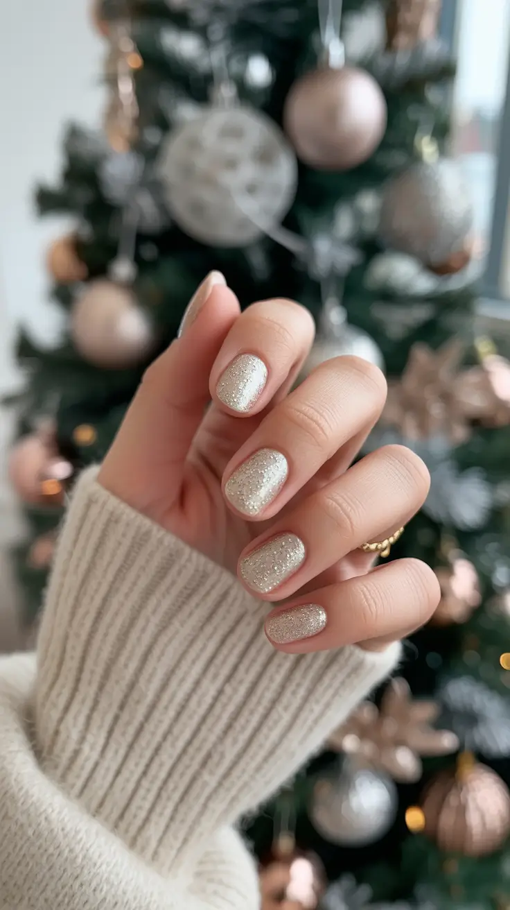 طراحی ناخن ژلی کوتاه برای زمستان 2025-2026 💅