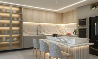 ایده‌ های ناب کابینت مدرن | ترکیب رنگ و متریال ترند 2026