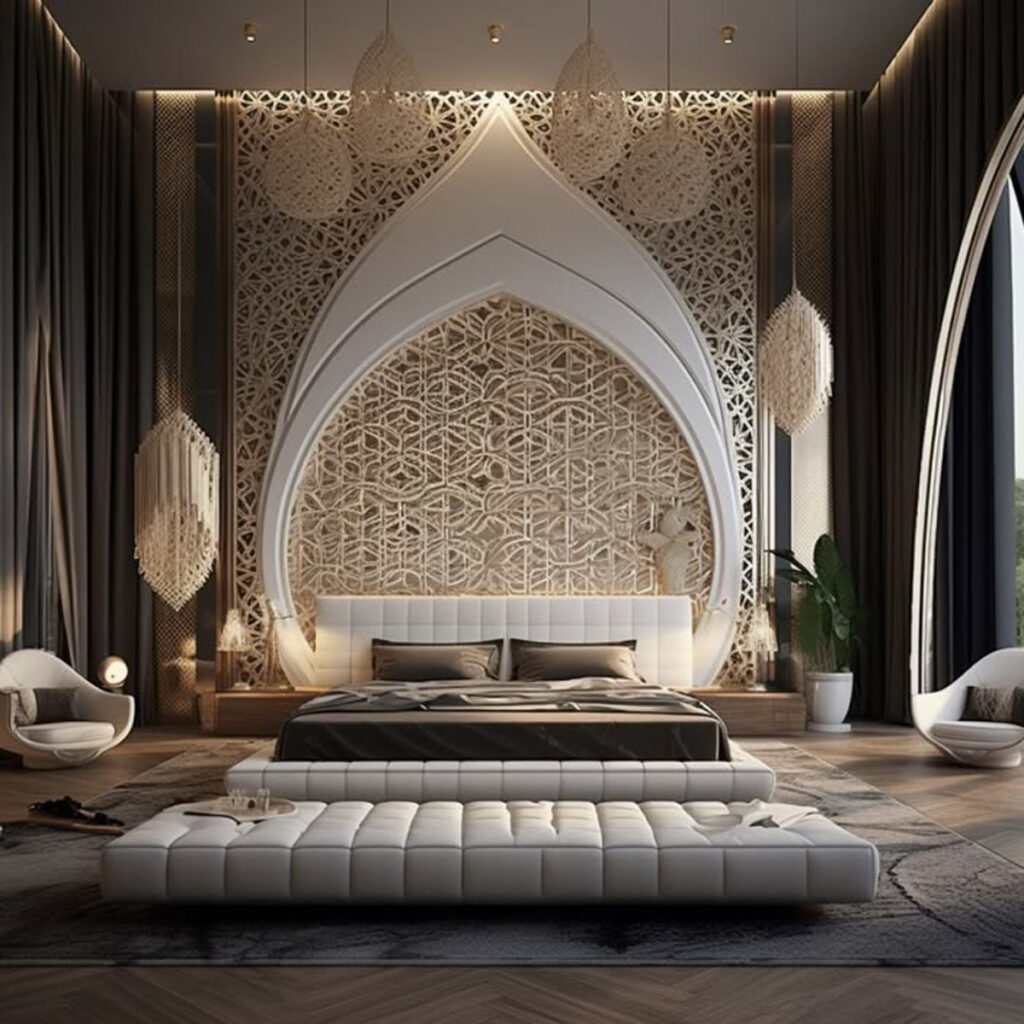دکور اتاق خواب لاکچری کلاسیک