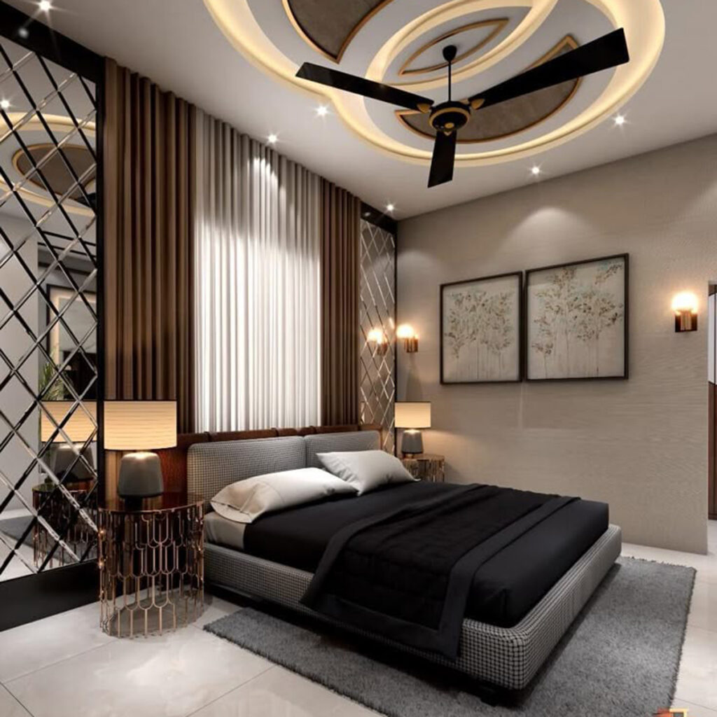 دکور اتاق خواب لاکچری و زیبا