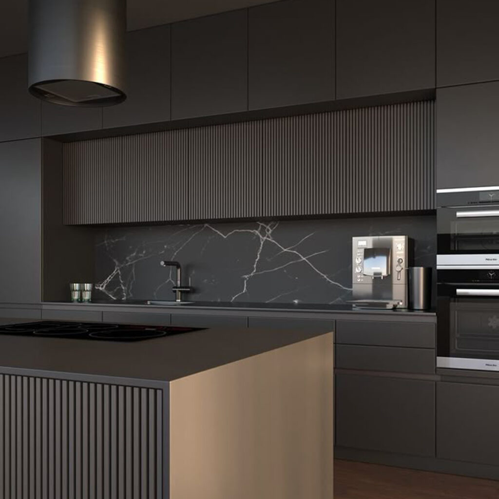 رنگ و متریال در کابینت آشپزخانه‌ مدرن