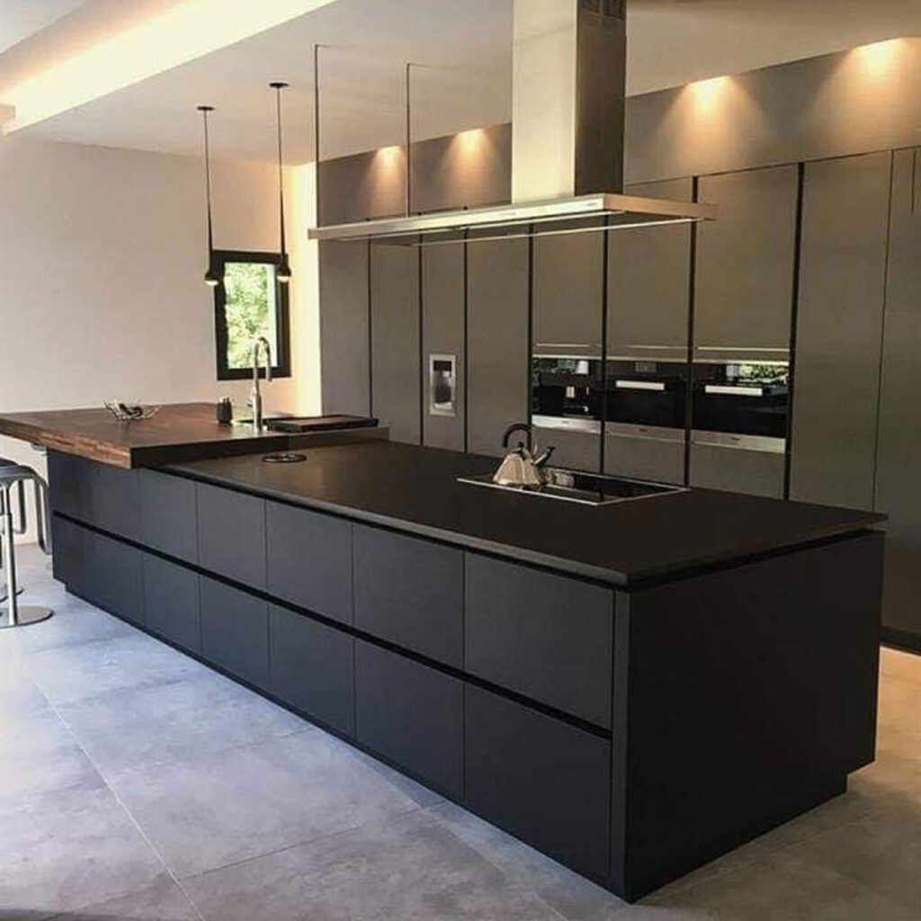 کابینت مشکی مینیمال