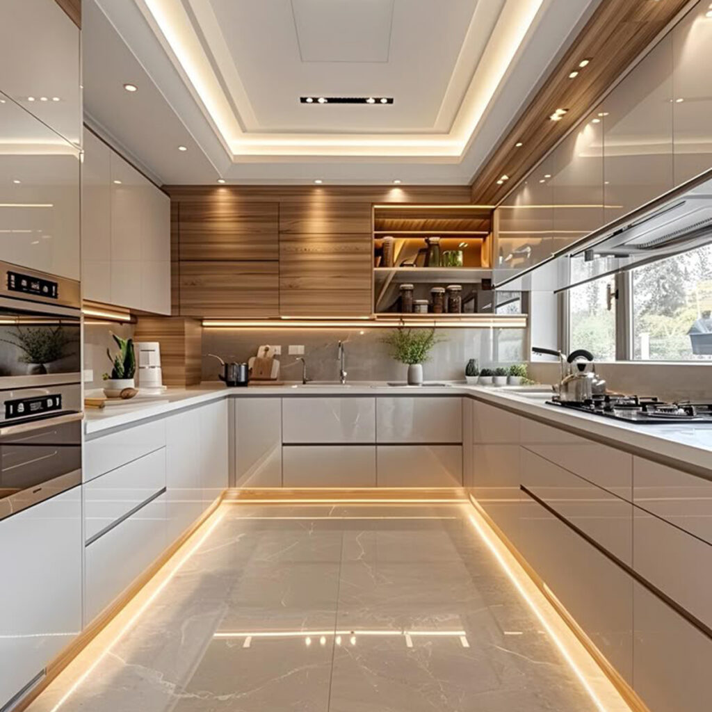 دیزاین کابینت سفید شیک