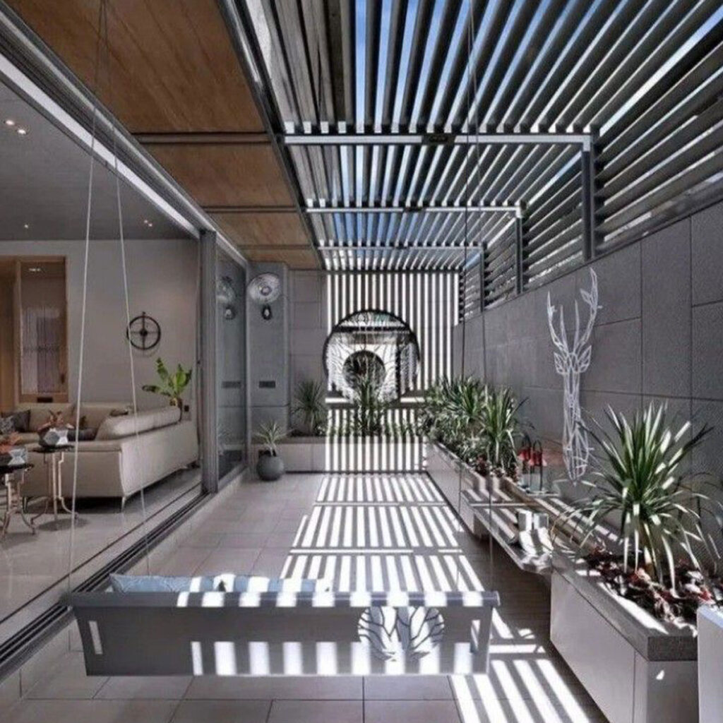دیزاین حیاط مدرن