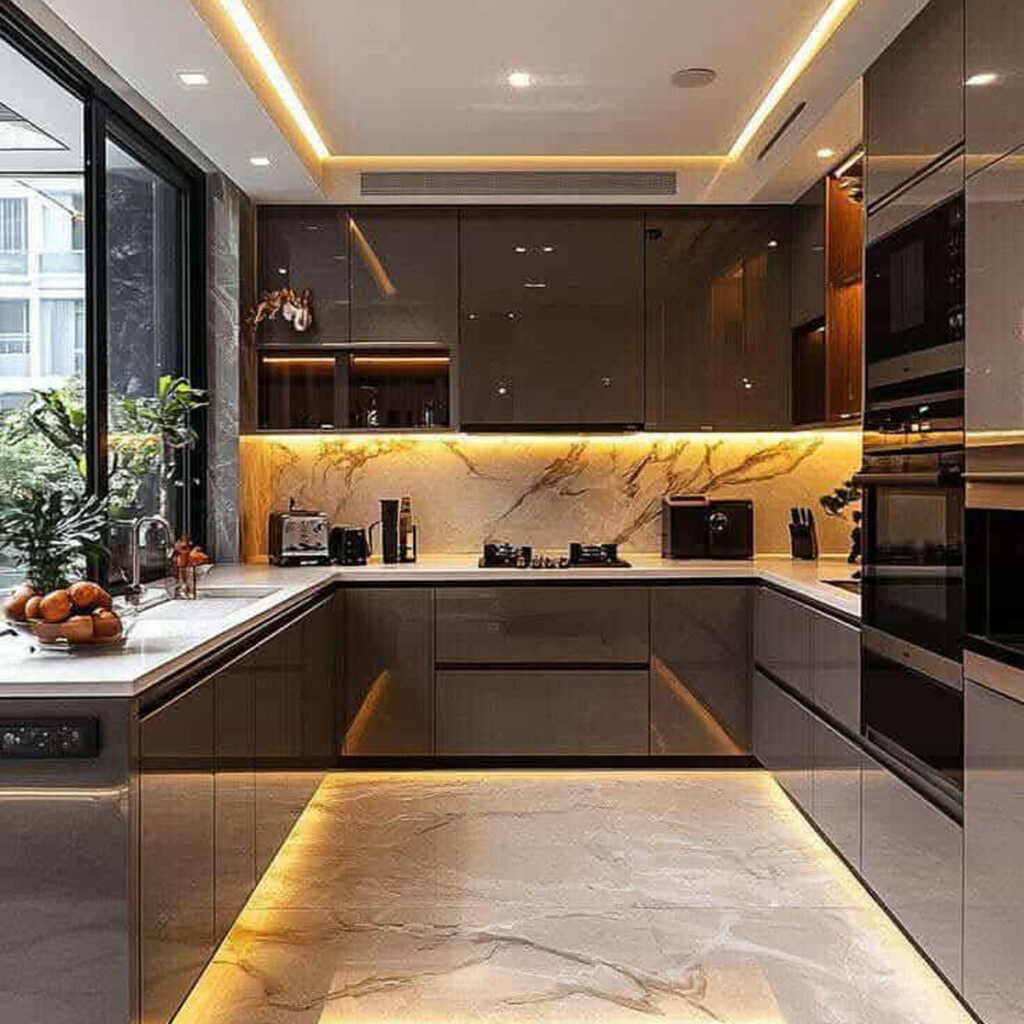 طراحی کابینت آشپزخانه شیک