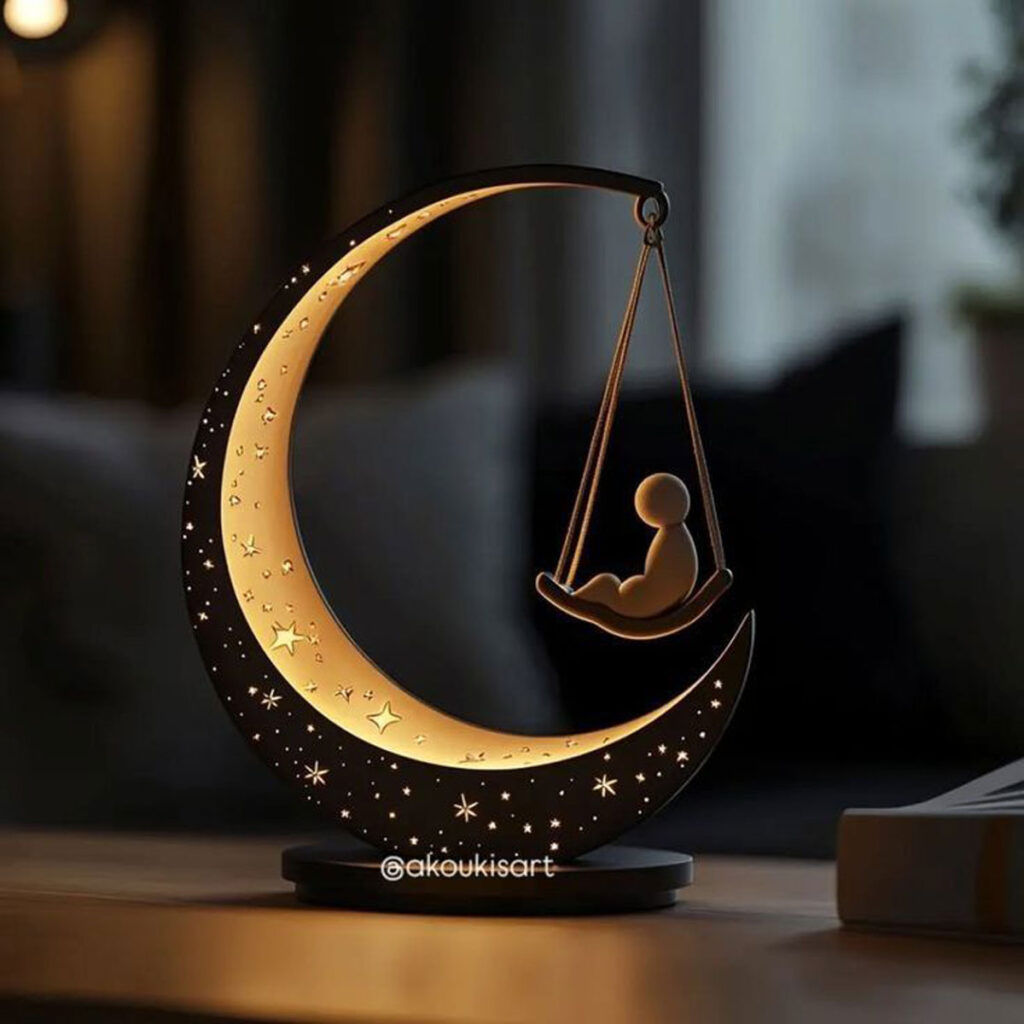 چراغ خواب طرح ماه