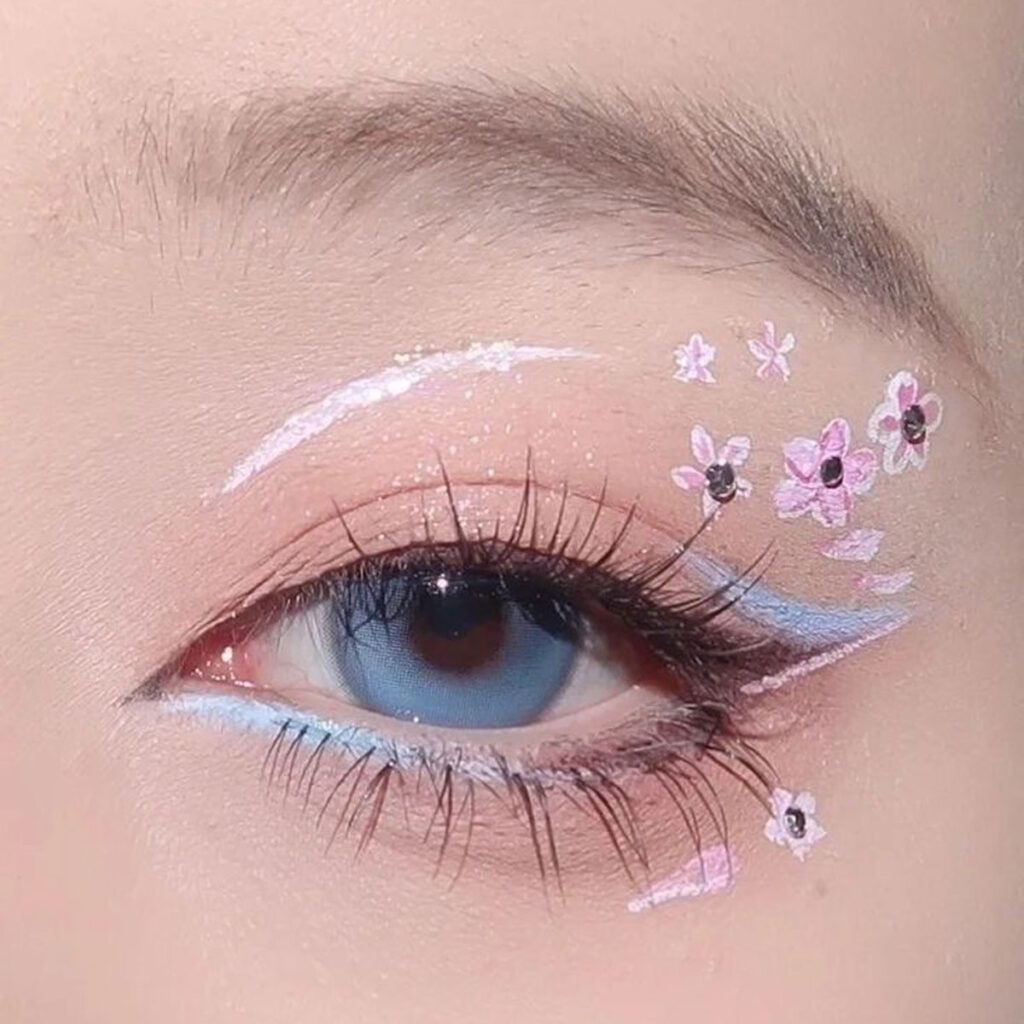 آرایش چشم کره‌ ای دخترانه