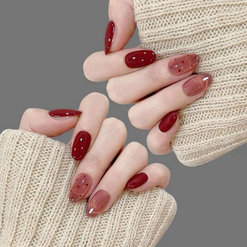 دیزاین ناخن کره‌ ای جذاب