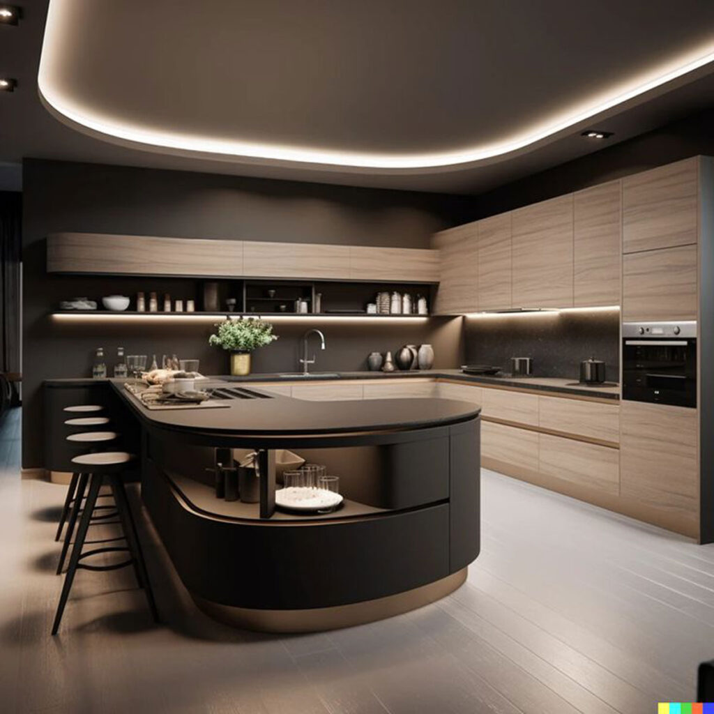 طراحی لوکس کابینت آشپزخانه