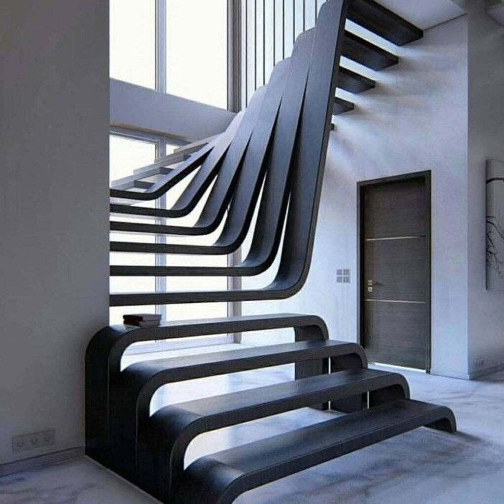 طراحی پله سه بعدی