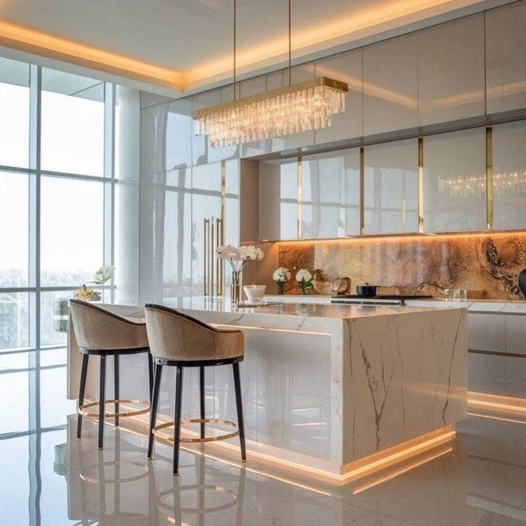 مدل‌ های جدید کابینت آشپزخانه سفید