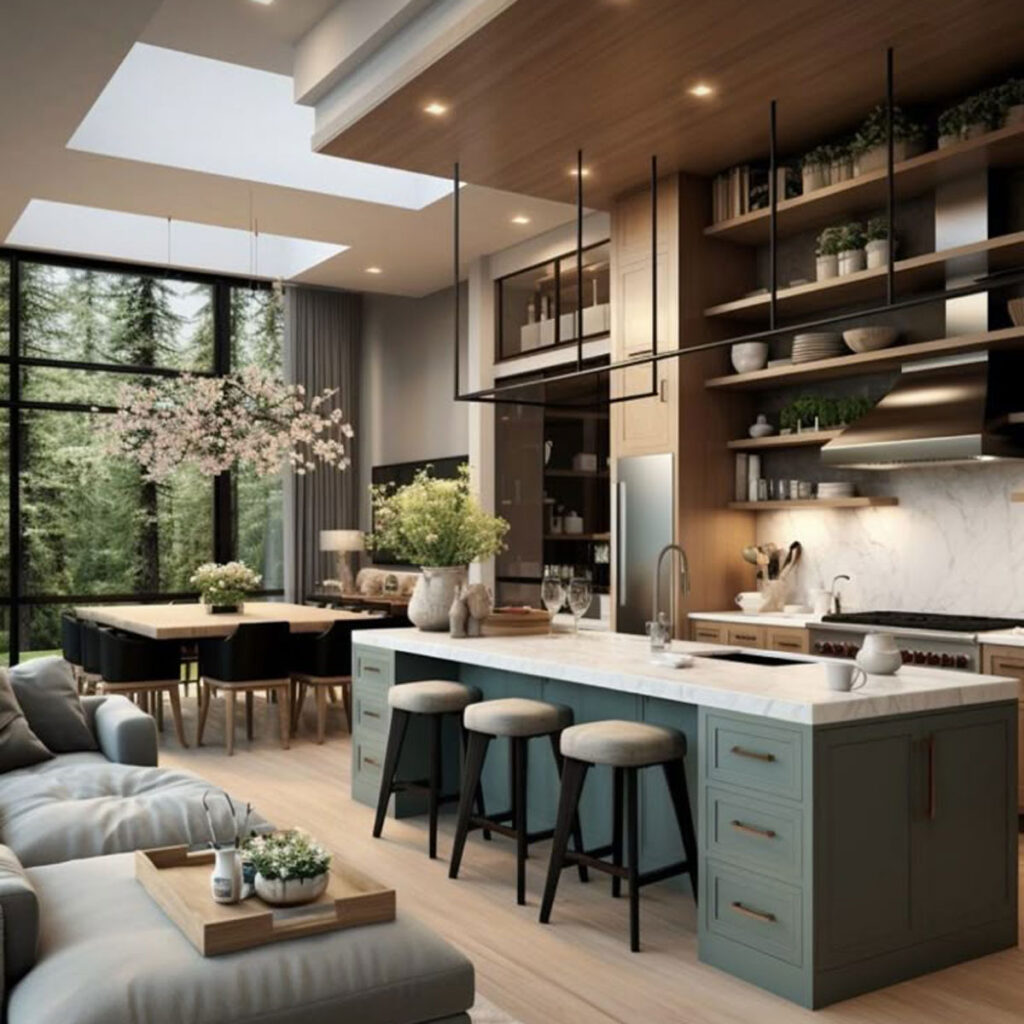 بهترین کابینت مدرن با متریال‌ ترند 2025