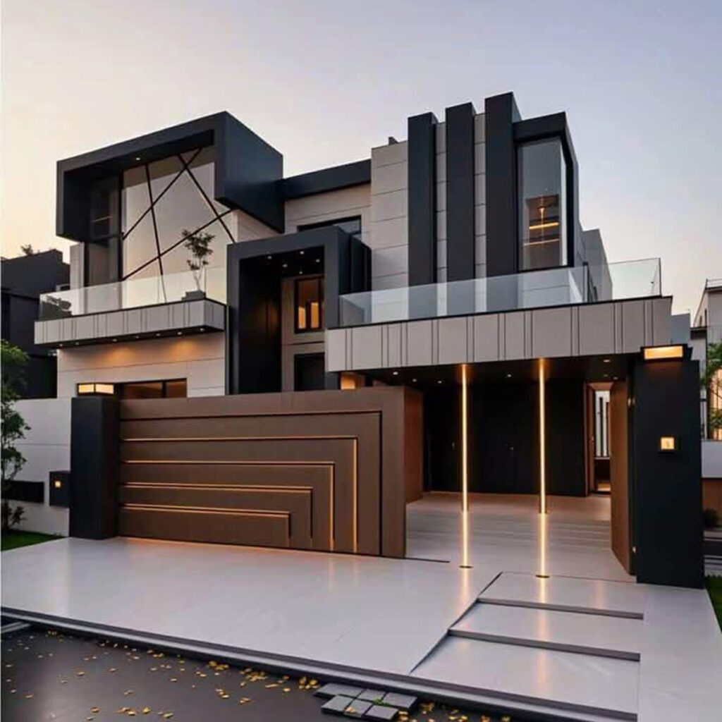 مدل نمای بیرونی لاکچری خانه‌ های مدرن