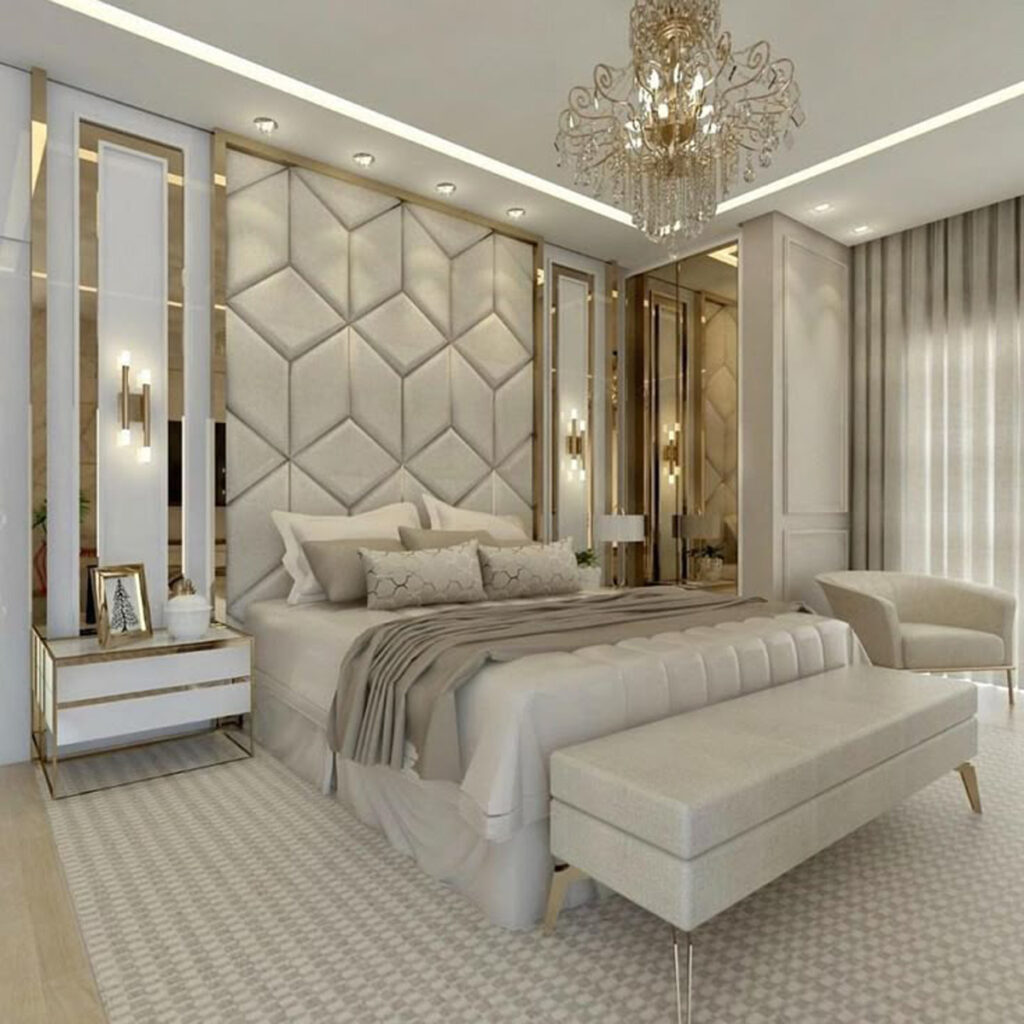 دکوراسیون اتاق خواب کلاسیک زیبا