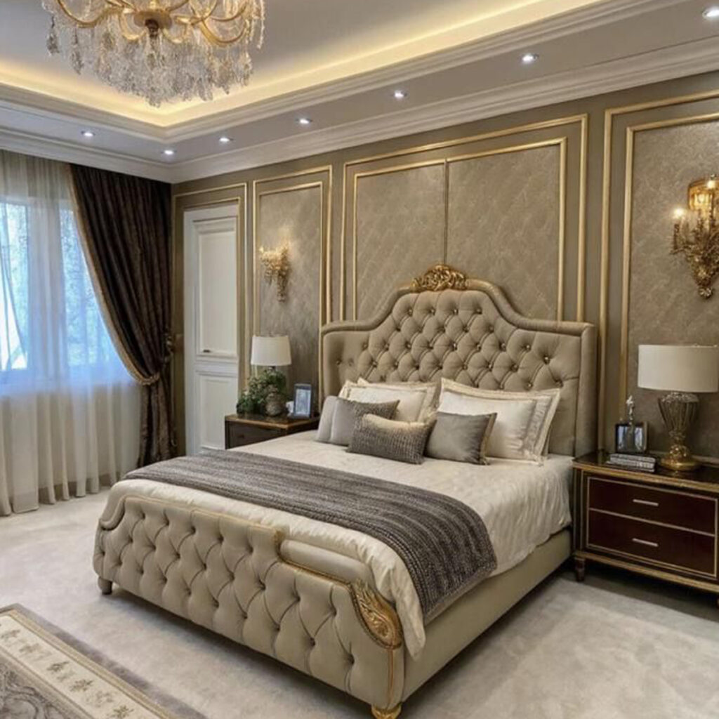 دکوراسیون اتاق خواب کلاسیک خاص و زیبا
