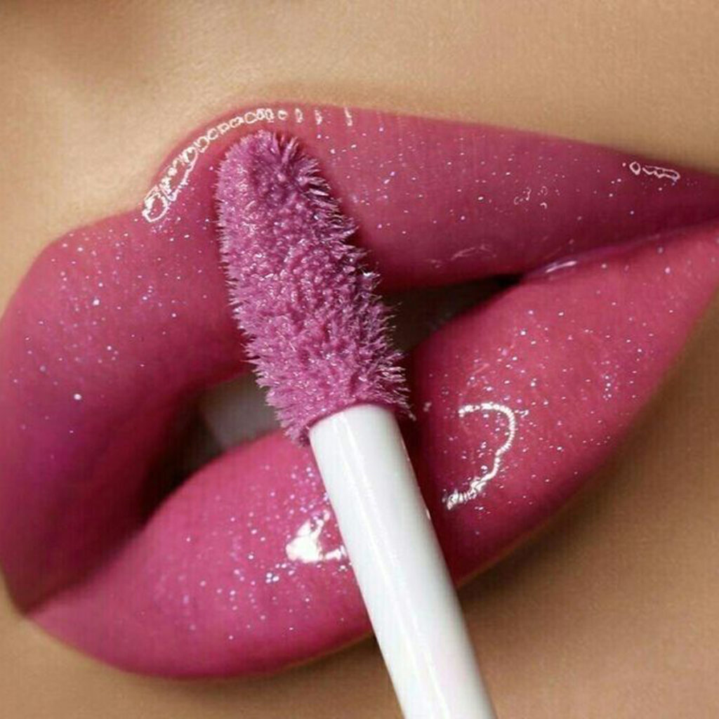 رنگ‌ های رژ لب صورتی براق