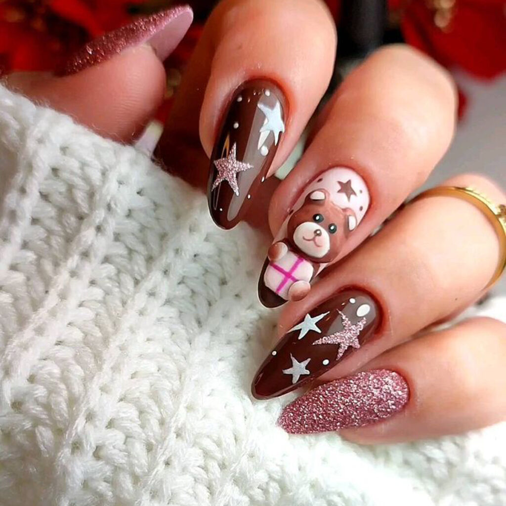 ناخن کریسمس جذاب