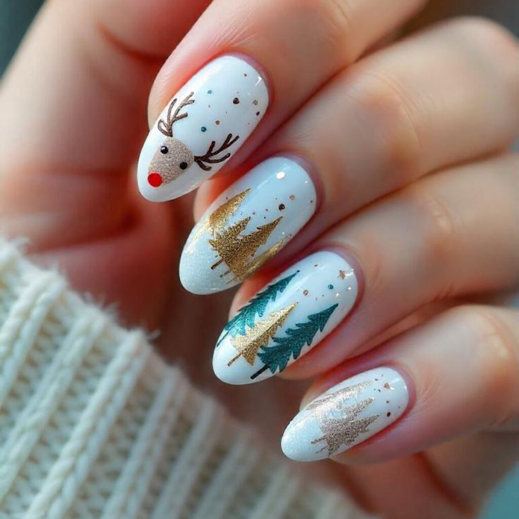 ناخن کریسمس خاص و جذاب