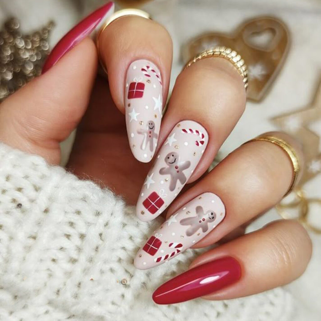 ناخن کریسمس شیک