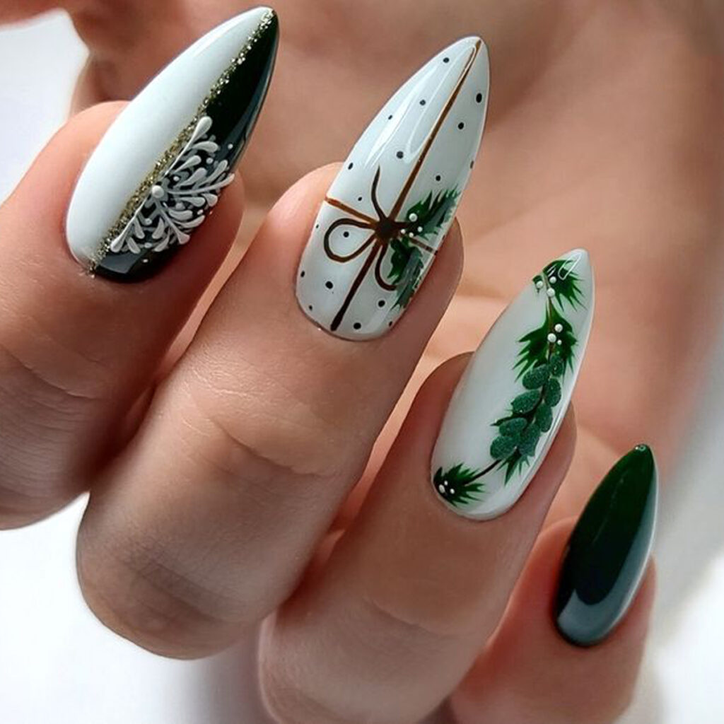 ناخن کریسمس جذاب