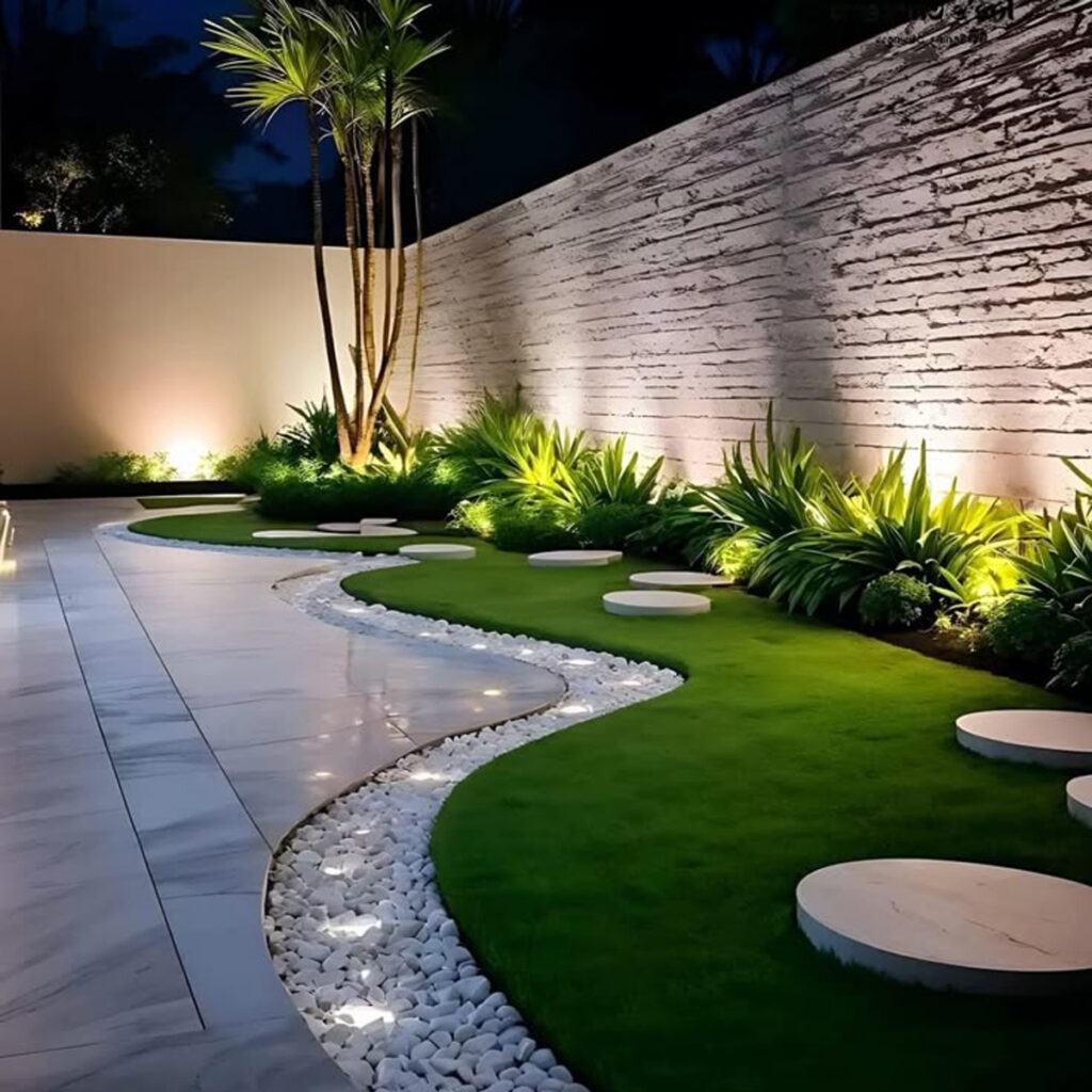طراحی حیاط لاکچری