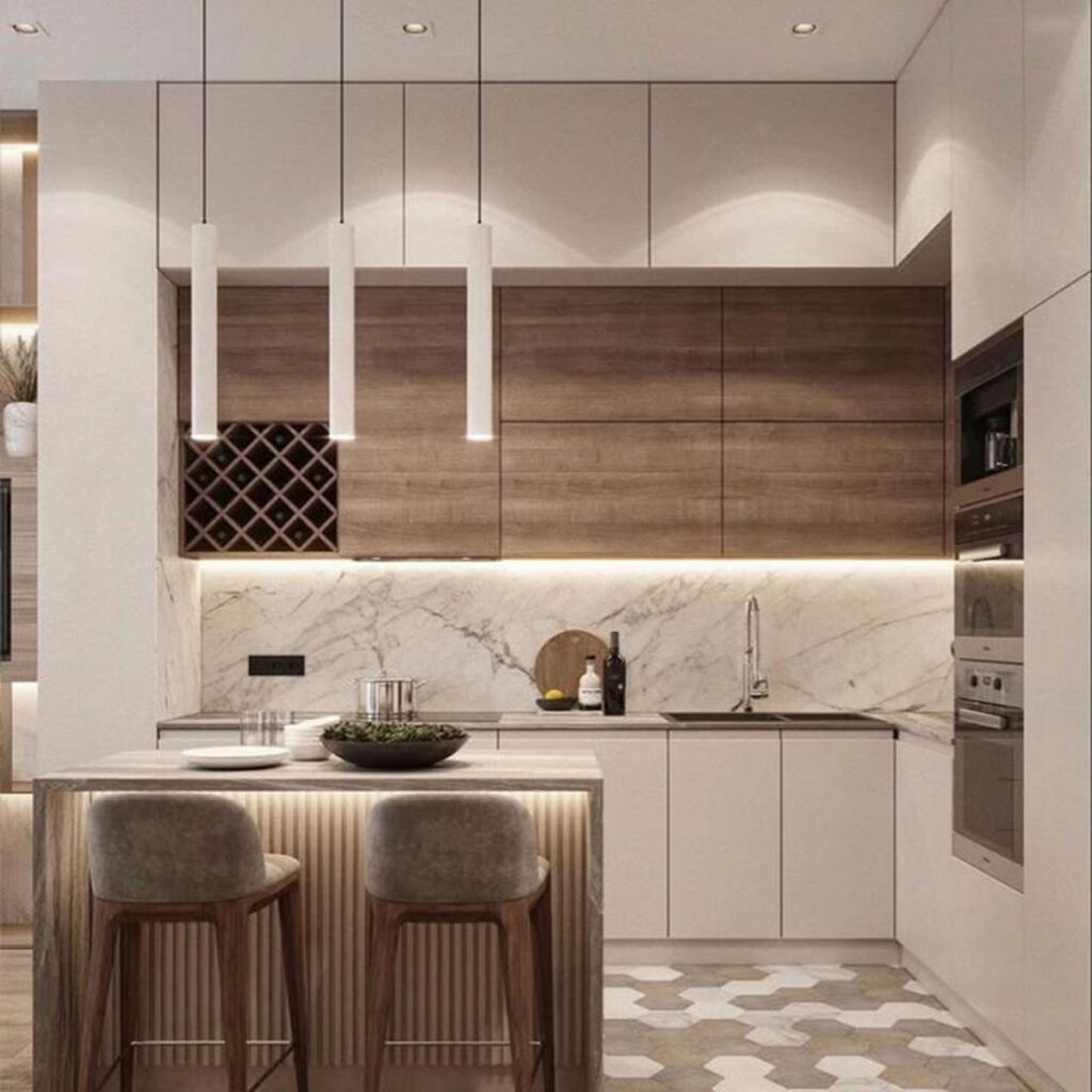 خاص ترین طراحی کابینت برای آشپزخانه کوچک