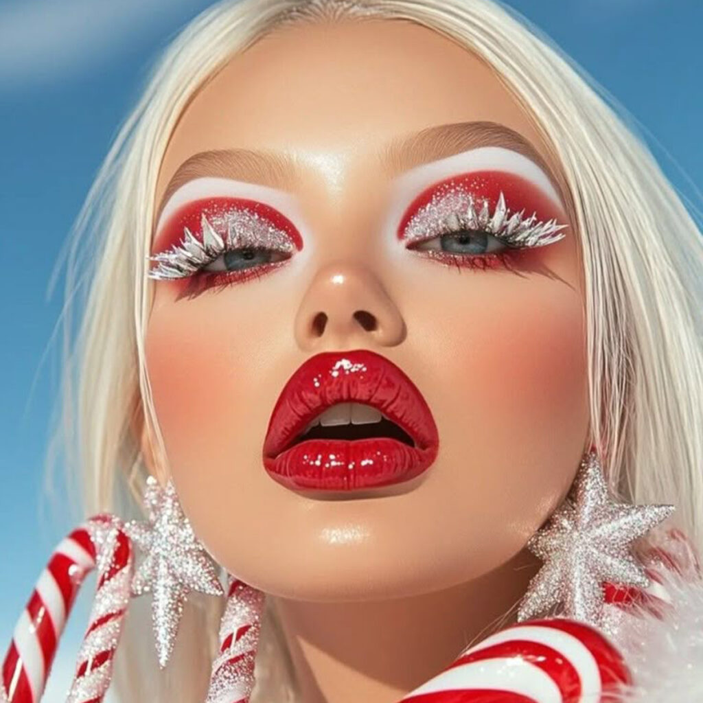 میکاپ کریسمسی ترند