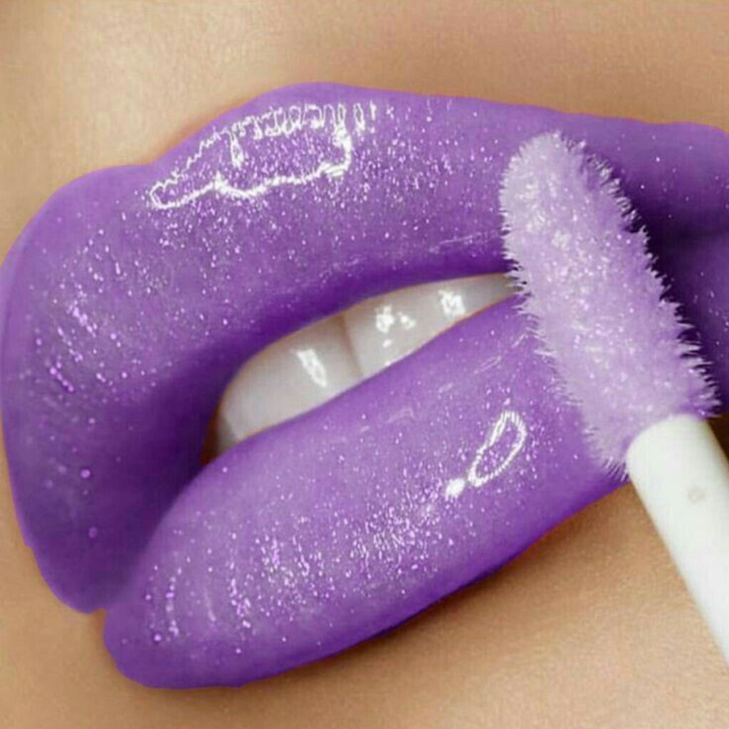 رنگ رژ لب بنفش یاسمنی