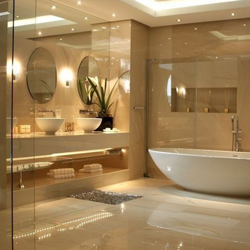 دیزاین حمام لاکچری و لوکس