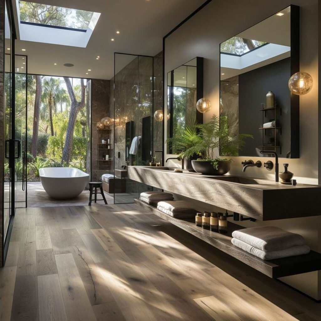 طراحی حمام لاکچری