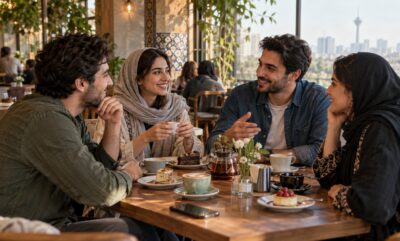 کافه‌های محبوب تهران برای دورهمی؛ راهنمای انتخاب و سفارش آنلاین