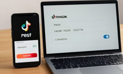 آموزش زمان بندی پست های تیک تاک روی موبایل و دسکتاپ